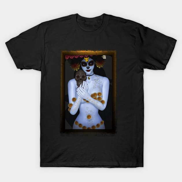 The naked La muerte T-Shirt by Liquid Feline